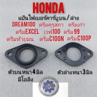 ไฟเบอร์คาร์บูเรเตอร์ dream100 ดรีมคุรุสภา ดรีมท้ายมน ดรีมc100n ดรีมExcel ดรีมเก่า ดรีฒท้ายเป็ด แป้นคาบู แป้นรองคาร์บุ