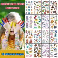 10 Pack Fake Tattoo Stickers Cartoon Temporary Tattoo Kids Arm DIY Body Art Cartoon Mermaid Unicorn Animal Stickers