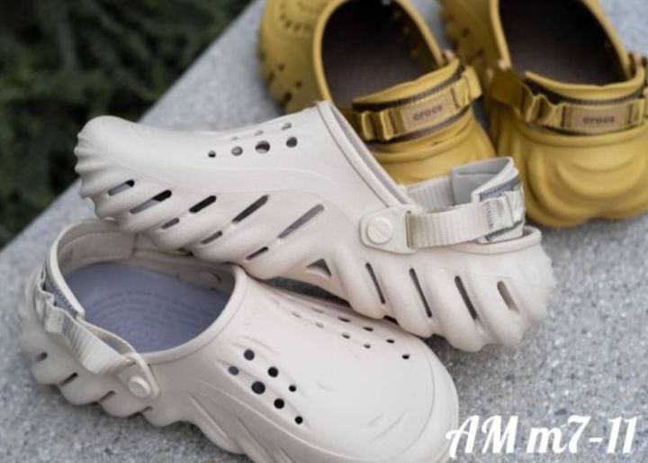 รองเท้าหัวโต-crocs-echo-clog-รองเท้าแตะผู้ชาย-รุ่นใหม่ล่าสุด-รองเท้าหัวโต-รองเท้ารัดส้น-รองเท้าแตะผู้ชาย-รองเท้าครอส์-รองเท้าเพื่อสุขภาพ