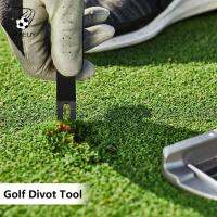 RTEUY สังกะสีอัลลอยด์ เครื่องมือซ่อม Divot กอล์ฟ การบำรุงรักษาสนามหญ้า ออกแบบตามหลักสรีรศาสตร์ ส้อมสีเขียวกอล์ฟ ทนทานต่อการใช้งาน ป้องกันรอยขีดข่วน ซ่อมกอล์ฟ