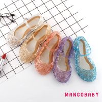 MG-Girls Crystal Jelly Sandals Princess Frozen Cosplay Party Shoes