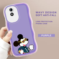 Cetus สำหรับ Vivo V17 Pro Y02T Y02A นิ่มแฟชั่นเคสโทรศัพท์หยักการ์ตูน Mickey Mouse ป้องกันคลุมทั้งหมดเคสโทรศัพท์มือถือกันกระแทก