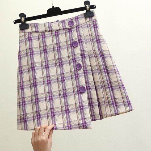 trimmed-irregular-pleated-skirt-plaid-new-a-high-waist-pleated-korean-style-harajuku-women-clothing-vintage-kawaii-skirt