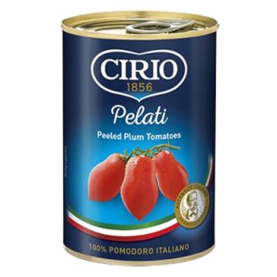 Premium import🔸( x 2) CIRIO PEELED PLUM TOMATOES 400g มะเขือเทศพลัมแบบปอกเปลือก บรรจุกระป๋อง [CI01]