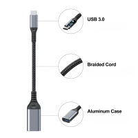 สายเคเบิลชนิด C เป็นอะแดปเตอร์ USB USB-C ตัวผู้ OTG ตัวแปลงตัวเชื่อมต่อข้อมูลตัวเมีย