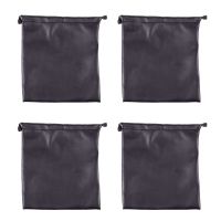 4X PU Leather Soft Storage Bag Pouch Case for Around Earphone AE TP-1 DJ Headphone Black