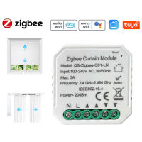 Tuya Zigbee WiFi ม่านสวิทช์โมดูลลูกกลิ้งชัตเตอร์ตาบอดมอเตอร์สมาร์ทควบคุมม่านสำหรับ Alexa Home การควบคุมเสียง