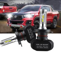 Bright H4ไฟหน้ารถมอเตอร์ไซค์แบบ LED ชุดเปลี่ยนหลอดไฟสำหรับ2014-2018 Toyota Hilux TRD