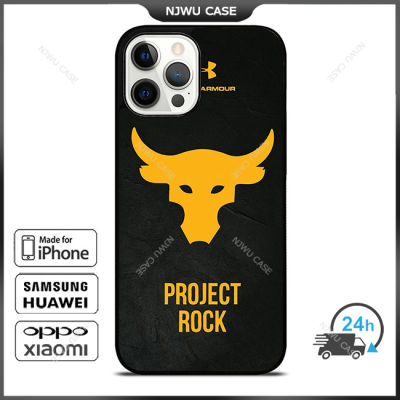 Under Armour Project Rock Phone Case for iPhone 14 Pro Max / iPhone 13 Pro Max / iPhone 12 Pro Max / XS Max / Samsung Galaxy Note 10 Plus / S22 Ultra / S21 Plus Anti-fall Protective Case Cover