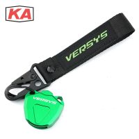 Logo For Kawasaki Versys 1000 650cc Versys650cc Versys1000 CNC Key Cover Case Shell Protector Embroidery Keyring Keychain