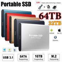 ฮาร์ดไดรฟ์หน่วยความจำภายนอก SSD 1TB 2TB ดิสก์ไดร์ฟเพิ่มเติม500GB USB3.0แบบพกพาขนาดเล็ก SSD สำหรับแล็ปท็อปสมาร์ทโฟนพีซี MAC TV