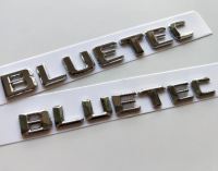 Bluetec mercedes - benz C S GL Class  letter logo โลโก้ตัวอักษรแยก บลูเทค ติดด้านหลังรถ เบนซ์ ราคาต่อ ชิ้น