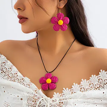 Flower clearance necklace online