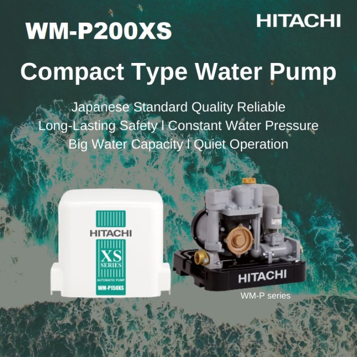Hitachi WM-P200W XS Constant Pressure Compact Home Water Pump | Lazada