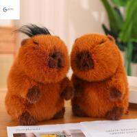 RD5BA7 การจำลองแบบจำลอง ตุ๊กตา capybara พร้อมผม หนูคาลิปบาร่า พร้อมเส้นผม Capybara plushie ของเล่น fluffty อะนิเมะ capibara นุ่มนุ่มๆ ตุ๊กตาน่ารัก Capybara ของขวัญวันเกิดวันเกิด