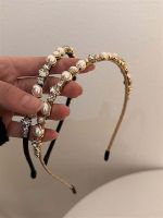 Vivienne Westwood High-end Light luxury retro baroque palace style hairband pearl rhinestone high-end hairpin French elegant womens headband summer