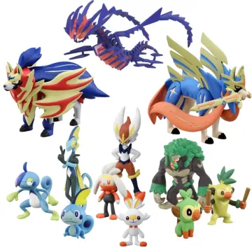 Pokemon Battle Figure Multi-Pack Set with Deluxe Action Grimmsnarl, 6  Pieces - Includes Pichu, Duskull, Shinx, Hawlucha, Horsea & Grimmsnarl 