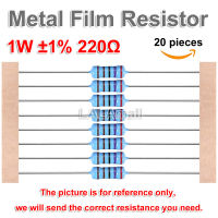 20pcs 220 ohm 1w Resistance 220R 1% Metal Film Resistor Resistance