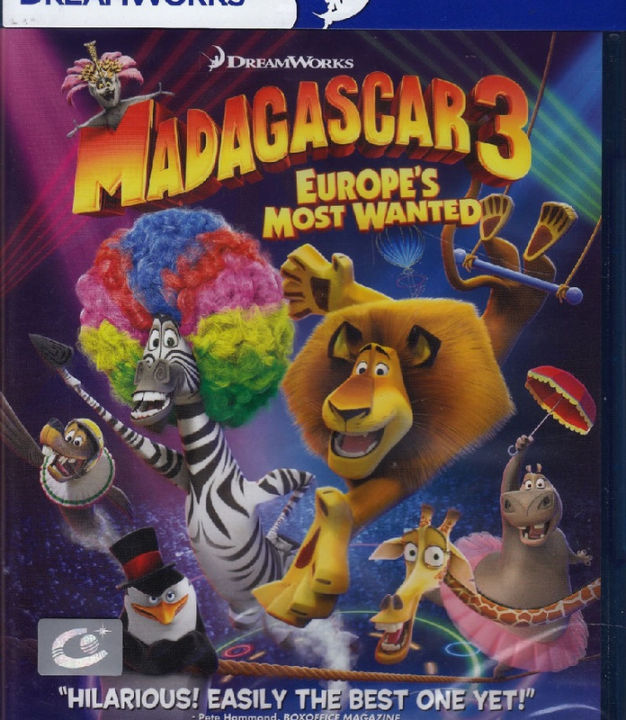 Madagascar 3: Europes Most Wanted  มาดากัสการ์ 3 ข้ามไปไปซ่าส์ยุโรป (Blu-ray)