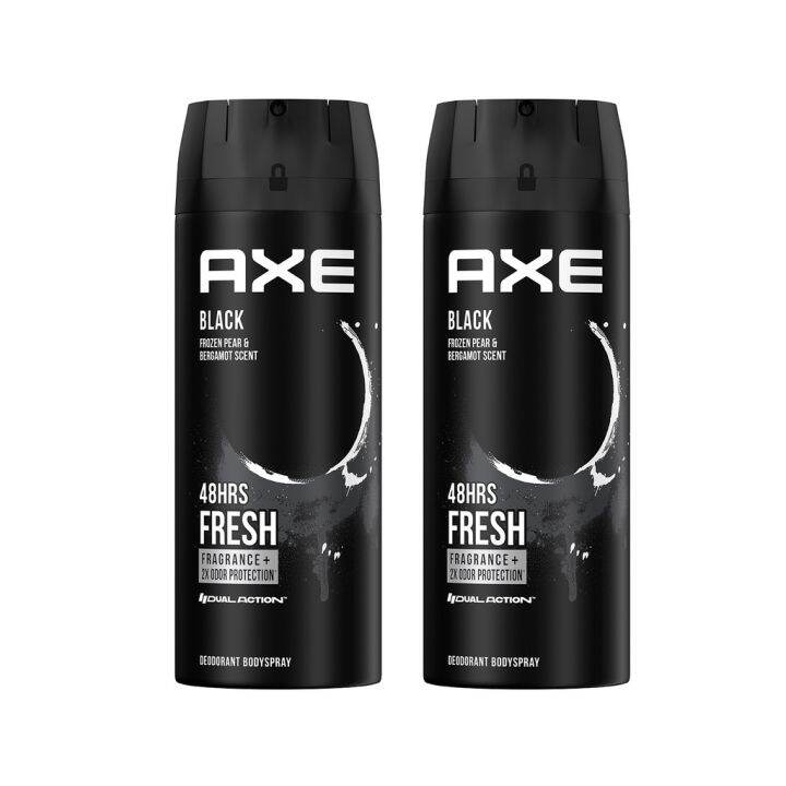 [BUNDLE OF 2] Axe Body Spray Black 135ml Lazada PH