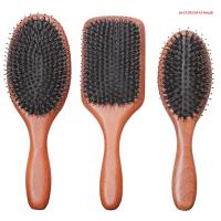 Hair Brush Nature Wood Anti-static Hair Massage Comb Styling Tool for Women Men Drop Shipping