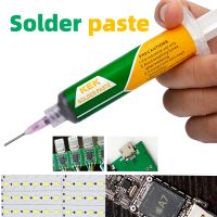 hk☾●  183℃ Solder Paste  Syringe Flux for Soldering SMD BGA PCB Needle Tube Tin Welding Components