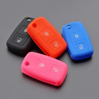 ✠ 2 Buttons Key Cover Case Holder For VW Volkswagen Amarok Passat B5 Polo Golf T4 MK4 Bora Jetta Altea Flip Folding Blade Remote