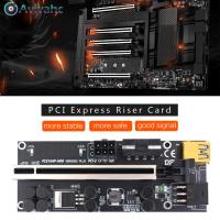 อะแดปเตอร์ขยาย GPU สำหรับการทำเหมือง VER009S สล็อต PCIe บวก1x ด่วน PCI เพื่อ16x GPU