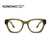 KOMONO Omar Moss Moire กรอบแว่นตา ทรงสีเหลี่ยมผืนผ้า สีเขียวเข้ม