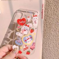 เคสซิลิโคนลายกระต่าย สำหรับ 11/11Pro 11pro X XR XS MAX 6 7 8 plus 214