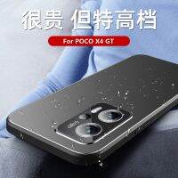 [ร้อน] สำหรับ POCO X4 GT เคสสำหรับ Xiaomi POCO X4 GT ฝาครอบ POCOX4กล้องกันกระแทกผิวด้านป้องกันทุกสัดส่วนโลหะ + 2in1 TPU