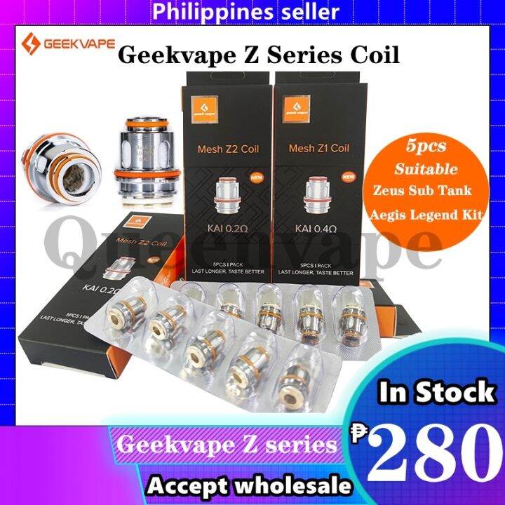 Geekvape Z Series Coil 5pcs Zeus Mesh Z1 0.4ohm Z2 0.2ohm Coils Zeus Sub Ohm Tank Legend Zeus