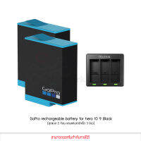 GoPro rechargeable battery for hero 10 9 Black ชุดแบต 2 ก้อน พร้อมแท่นชาร์จเร็ว 3 ช่อง