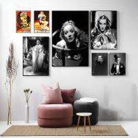 Marlene Dietrich นักแสดงตกแต่ง Art 24X36โปสเตอร์ผนังส่วนบุคคลของขวัญครอบครัวโมเดิร์นห้องนอนผ้าใบโปสเตอร์0712