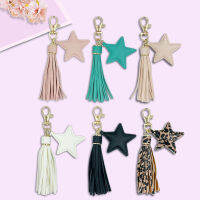 Pendant Keychain Accessories Car Creative Pentacle Tassel