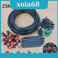 xoia68 Shop 25M Micro Sprinklers Drip Irrigation Spray 4/7 Water Cooling Moisturizer Auto Irrigation Automatic Garden Watering Kit Set Yard