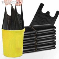 ▫✣◑ 60x32cm Household Disposable Hand Carry Large Thickening Garbage Bag Kitchen Waste Black Plastic Bag Home Cleaning Garbage Bag