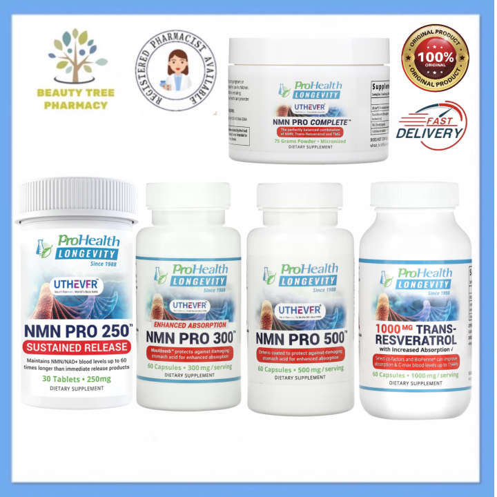 ProHealth Longevity NMN PRO 250 / NMN PRO 300 / NMN PRO 500 / NMN PRO ...