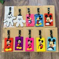 【DT】 hot  Disney Mickey Minnie 8871 Anime Luggage Tags Cartoon Suitcase Tag Travel Accessories Bag Holder Label Birthday Gift