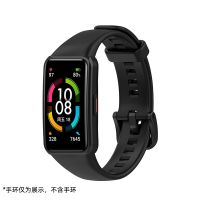 เหมาะสำหรับ Huawei Honor Band 6 สายรัดข้อมือซิลิโคนสีเปลี่ยนวงรุ่น NFC กีฬาสมาร์ทวอทช์แบนด์อุปกรณ์เสริมแฟชั่นบุคลิกภาพสร้างสรรค์ผู้ชายและผู้หญิงที่กำหนดเองกันน้ำสากลไม่ใช่ของแท้วงนาฬิกา