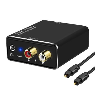 Digital to Analog Audio Converter,DAC Digital SPDIF Optical to Analog L/R RCA &amp; 3.5Mm AUX Stereo Audio Adapter