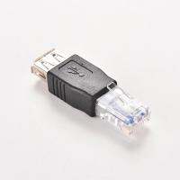 หัวคริสตัลพีซี Rj45 Usb ตัวผู้2.0 Af ตัวเมียตัวเชื่อมอะแดปเตอร์ Laplan สายเคเบิลเครือข่ายตัวแปลงอีเธอร์เน็ตปลั๊กแปลง