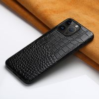 Genuine Leather Phone Case for Apple iPhone 15 11 12 13 14 Pro Max 15Pro 13 Mini X XR XS 7 8 Plus SE 2020 Back Cover LANGSIDI