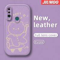 JIUMOO เคสสำหรับ Huawei Y9นายก2019 P Smart Z Honor เคส9X ลายหมีมีความสุขดีไซน์ใหม่เคสใส่โทรศัพท์หนังซิลิโคนนิ่มป้องกันการตกเคสมือถือกันกระแทกเลนส์กล้องคลุมทั้งหมด