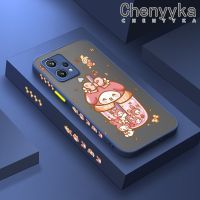 เคส Chenyyka สำหรับ Realme 9 Pro Plus Narzo 50 Pro 5G V25 5G Q5 5G เคสการ์ตูนน่ารักเมโลดี้ฤดูร้อนของฉันคล้ายฝ้าแฟชั่นเคสโทรศัพท์แบบแข็งดีไซน์ใหม่ปลอกซิลิโคนคลุมทั้งหมดป้องกันเลนส์กล้องเคสกันกระแทก