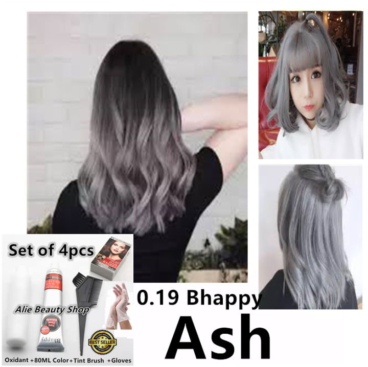 Ash Hair Dye Permanent Hair Color Set 019 Bhappy Lazada Ph 7152