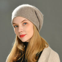 2020 New Cashmere Beanie Hat Women Winter Hats Crimping Wool Knitted Warm Skullies Beanies For Women Gorros Female Cap