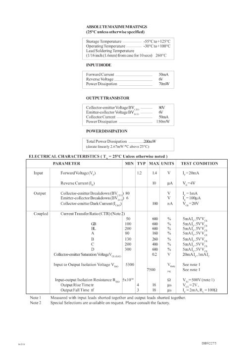 ไอซีออปโต้คัปเปลอร์-optoisolator-รหัสรุ่น-isp817axg-pc817-ยี่ห้อ-isocom