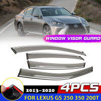 รถ Windows Visor สำหรับเล็กซัส GS 250 350 200ครั้ง450H F กีฬา2013 ~ 2020กันสาดฝนคิ้วควัน D Eflector สติ๊กเกอร์ยามประดับ