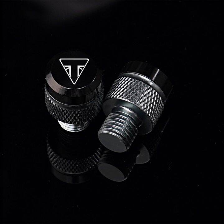 2 PCS Mirror Hole Plugs Screws For Motorcycle, M10×1.25 Mirror Screw